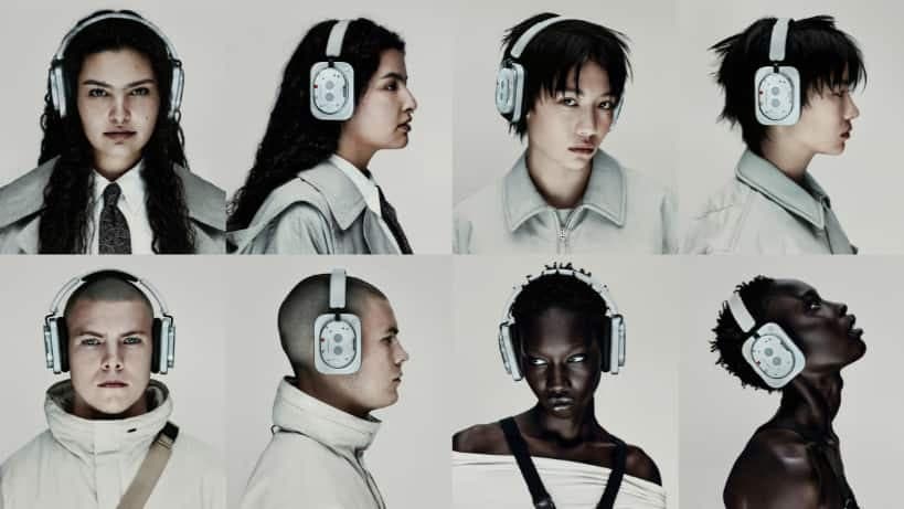 A diverse cast of individuals dons Nothing’s first over-ear headphones, Headphone (1), in a striking portrait-led campaign shot by Jordan Hemingway — blending raw expression, minimalism, and industrial design in a bold visual narrative.